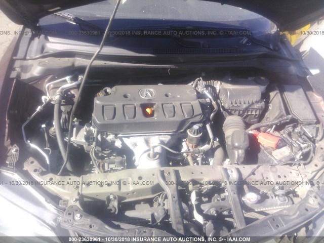 19VDE1F73EE010350 - 2014 ACURA ILX 20 TECH BURGUNDY photo 10