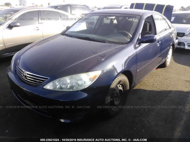 4T1BE32K96U165343 - 2006 TOYOTA CAMRY LE/XLE/SE BLUE photo 2