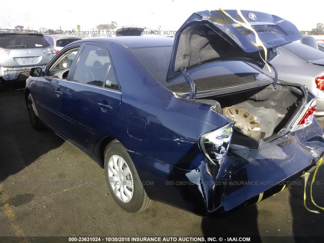 4T1BE32K96U165343 - 2006 TOYOTA CAMRY LE/XLE/SE BLUE photo 3