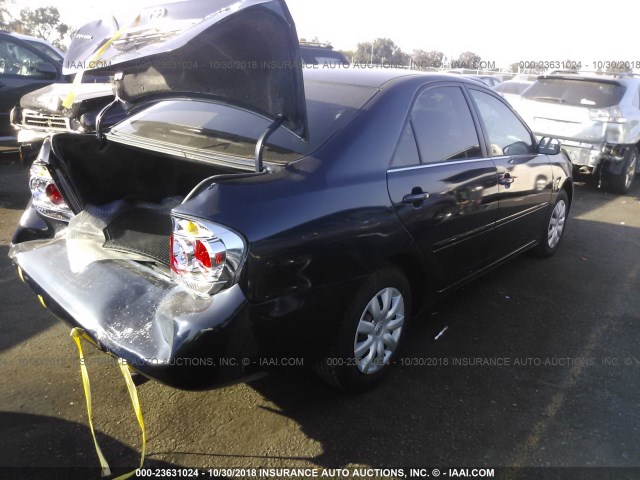 4T1BE32K96U165343 - 2006 TOYOTA CAMRY LE/XLE/SE BLUE photo 4