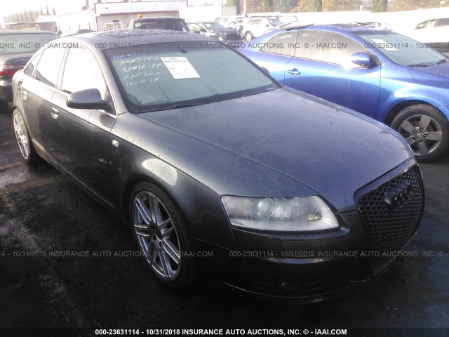 WAUEH74F08N167508 - 2008 AUDI A6 S-LINE 3.2 QUATTRO GRAY photo 1