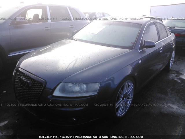 WAUEH74F08N167508 - 2008 AUDI A6 S-LINE 3.2 QUATTRO GRAY photo 2