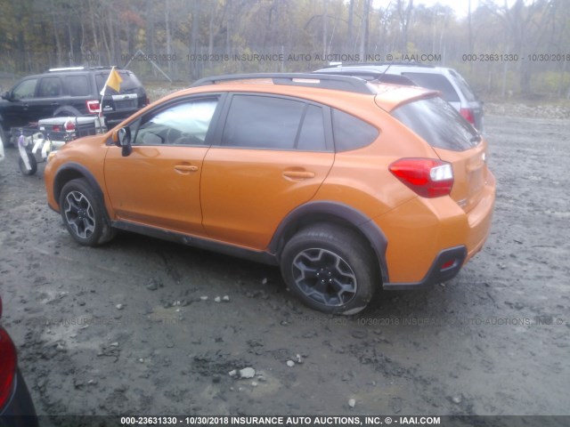 JF2GPAGC1E8228745 - 2014 SUBARU XV CROSSTREK 2.0 LIMITED ORANGE photo 3