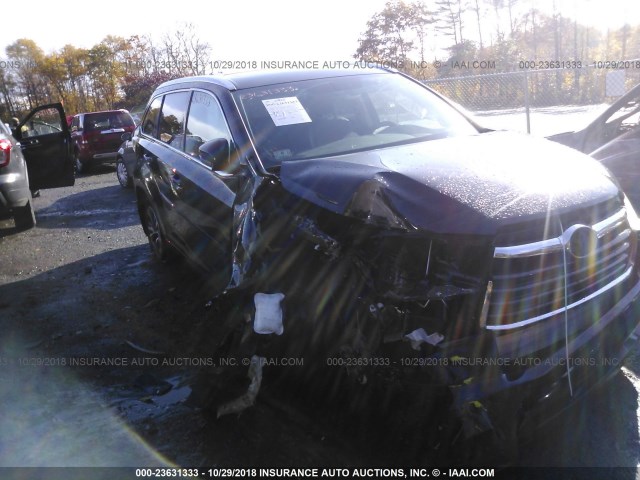 5TDJKRFH3GS226671 - 2016 TOYOTA HIGHLANDER XLE შავი ფოტო 1