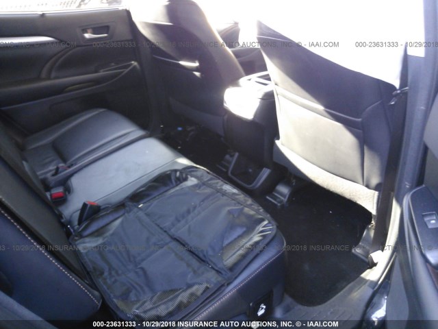 5TDJKRFH3GS226671 - 2016 TOYOTA HIGHLANDER XLE შავი ფოტო 8