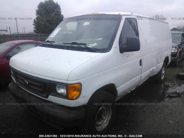 1FTSE34L46HB39090 - 2006 FORD ECONOLINE E350 SUPER DUTY VAN WHITE photo 2