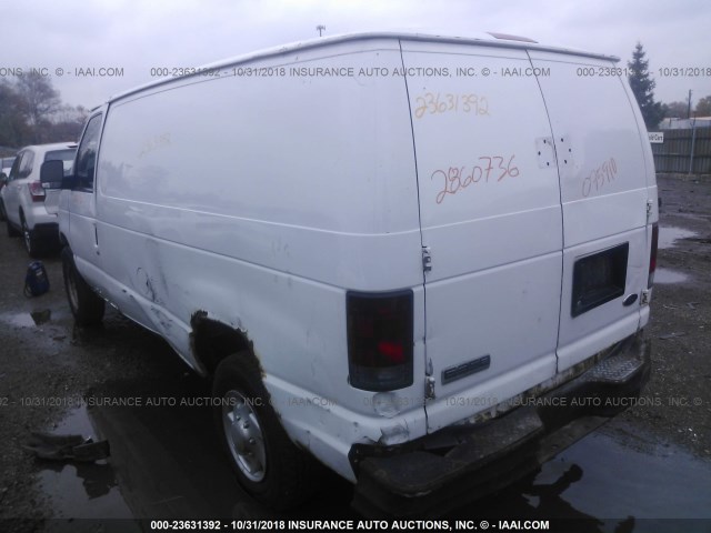 1FTSE34L46HB39090 - 2006 FORD ECONOLINE E350 SUPER DUTY VAN WHITE photo 3