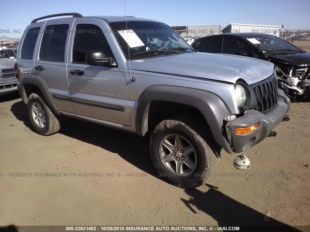 1J4GL48K53W628053 - 2003 JEEP LIBERTY SPORT/FREEDOM SILVER photo 1