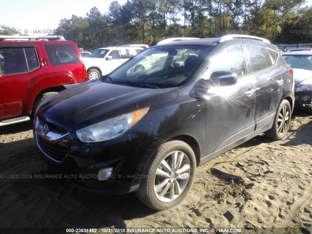 KM8JU3AC4CU318098 - 2012 HYUNDAI TUCSON GLS/LIMITED შავი ფოტო 2