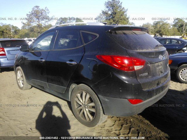 KM8JU3AC4CU318098 - 2012 HYUNDAI TUCSON GLS/LIMITED შავი ფოტო 3