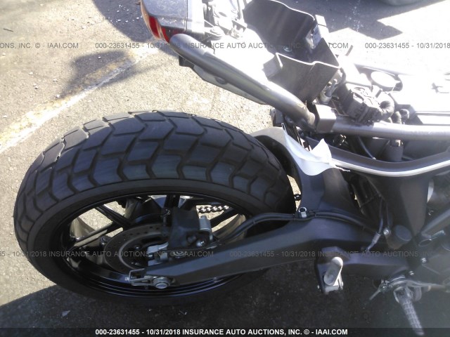 ML015ANM3FT001402 - 2015 DUCATI SCRAMBLER 800 GRAY photo 6