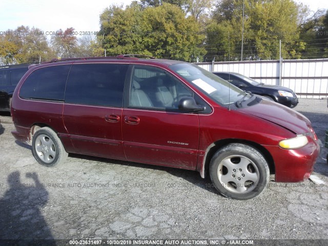 1B4GP74L1YB693200 - 2000 DODGE GRAND CARAVAN ES BURGUNDY photo 6