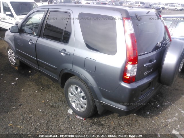 JHLRD78976C020814 - 2006 HONDA CR-V SE/EX GRAY photo 3