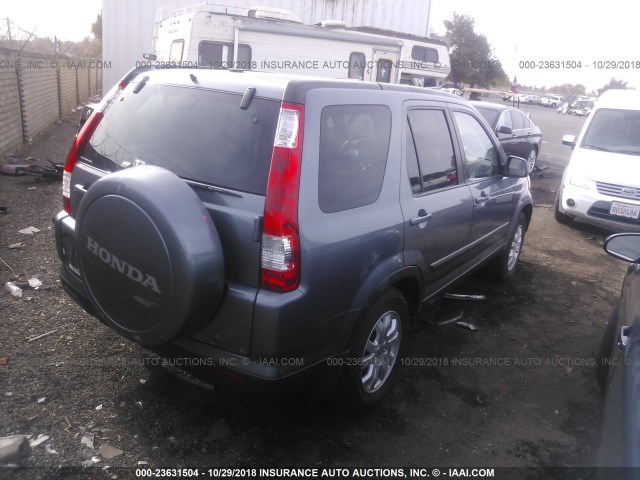 JHLRD78976C020814 - 2006 HONDA CR-V SE/EX GRAY photo 4