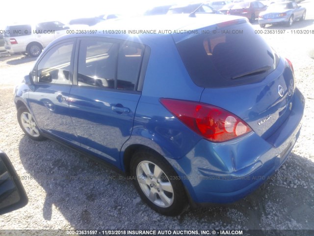 3N1BC13E08L359038 - 2008 NISSAN VERSA S/SL BLUE photo 3