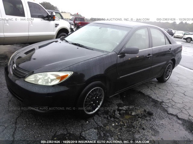 4T1BE32K82U112692 - 2002 TOYOTA CAMRY LE/XLE/SE BLACK photo 2
