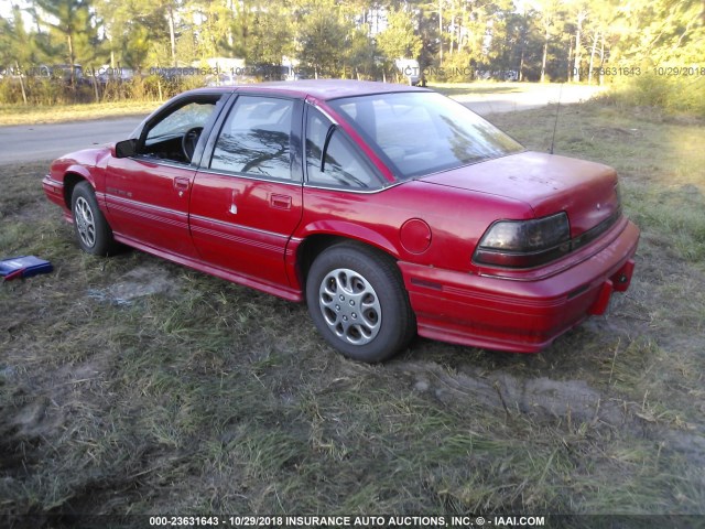 1G2WJ52M2RF232375 - 1994 PONTIAC GRAND PRIX SE RED photo 3