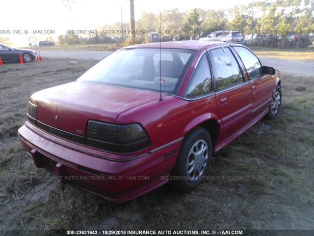 1G2WJ52M2RF232375 - 1994 PONTIAC GRAND PRIX SE 红色 照片 4