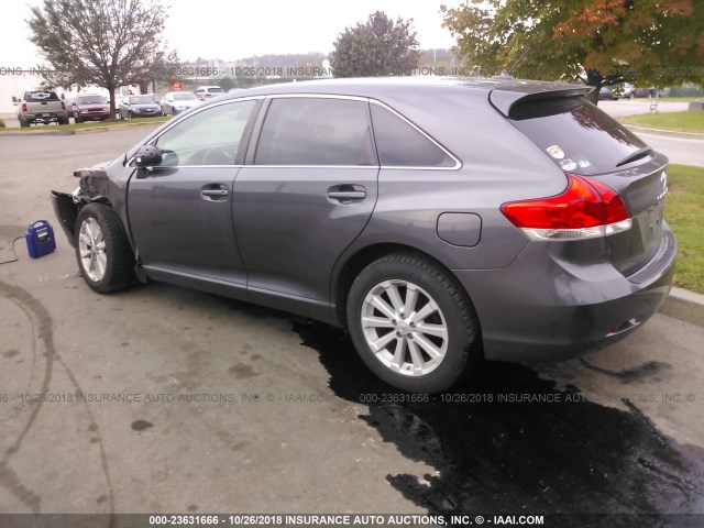 4T3BA3BB5BU026808 - 2011 TOYOTA VENZA GRAY photo 3