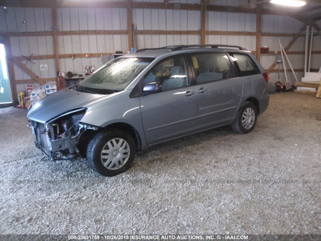 5TDZA23C26S547640 - 2006 TOYOTA SIENNA CE/LE TEAL photo 2