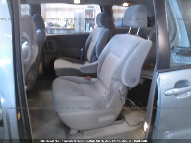 5TDZA23C26S547640 - 2006 TOYOTA SIENNA CE/LE TEAL photo 8