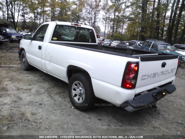 1GCEC14X17Z171551 - 2007 CHEVROLET SILVERADO C1500 CLASSIC WHITE photo 3
