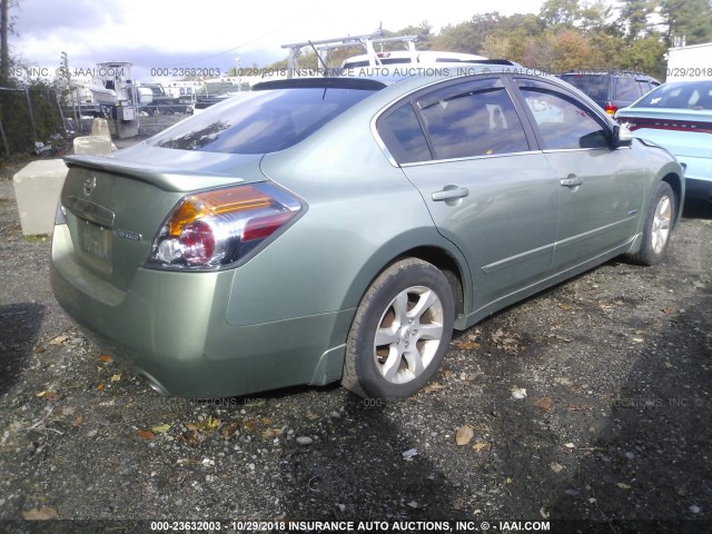 1N4CL21E97C169829 - 2007 NISSAN ALTIMA HYBRID GREEN photo 4