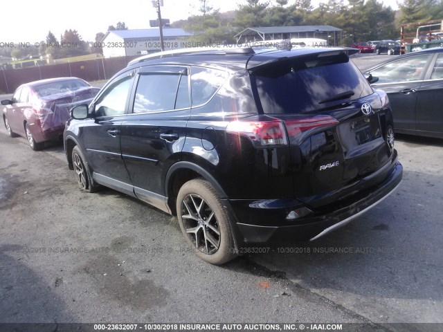 2T3JFREV4GW425450 - 2016 TOYOTA RAV4 SE BLACK photo 3