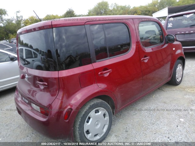 JN8AZ2KR2AT170933 - 2010 NISSAN CUBE S/SL/KROM MAROON photo 4