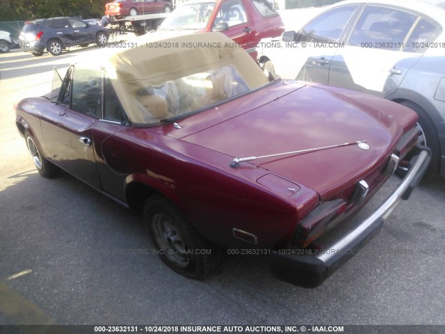 124CS20154280 - 1979 FIAT SPIDER BURGUNDY photo 3