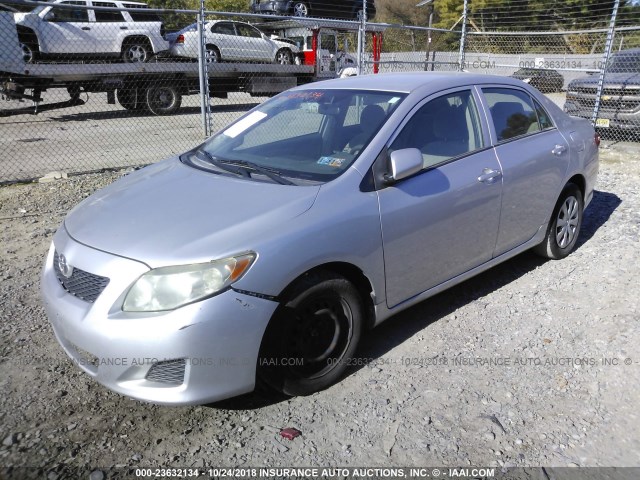 JTDBL40E799091747 - 2009 TOYOTA COROLLA LE/XLE SILVER photo 2