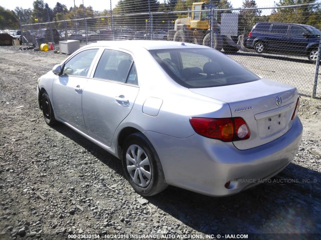 JTDBL40E799091747 - 2009 TOYOTA COROLLA LE/XLE SILVER photo 3
