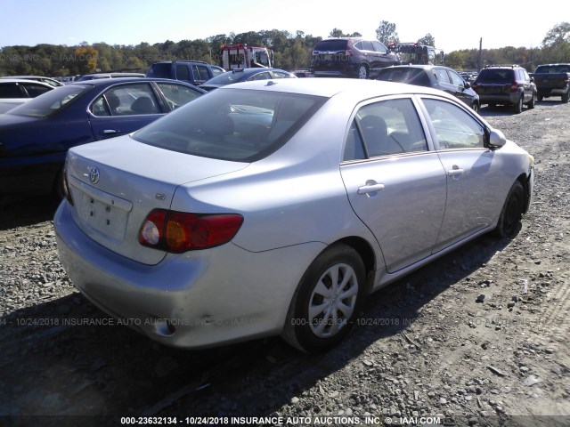 JTDBL40E799091747 - 2009 TOYOTA COROLLA LE/XLE SILVER photo 4