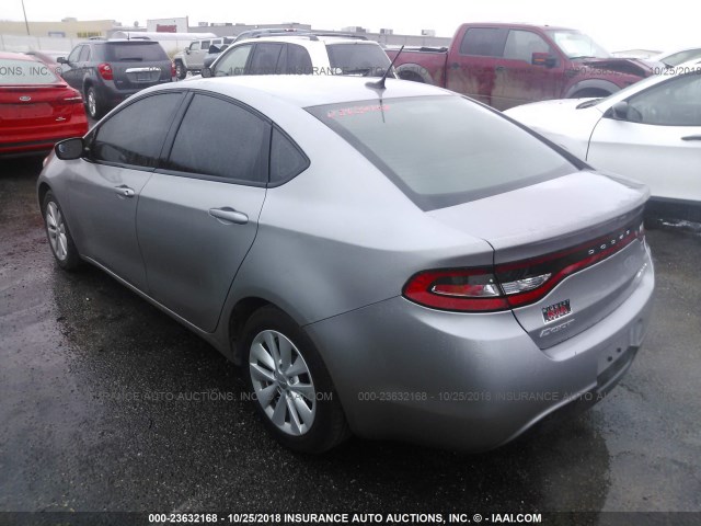 1C3CDFDH1GD680602 - 2016 DODGE DART SE AERO SILVER photo 3