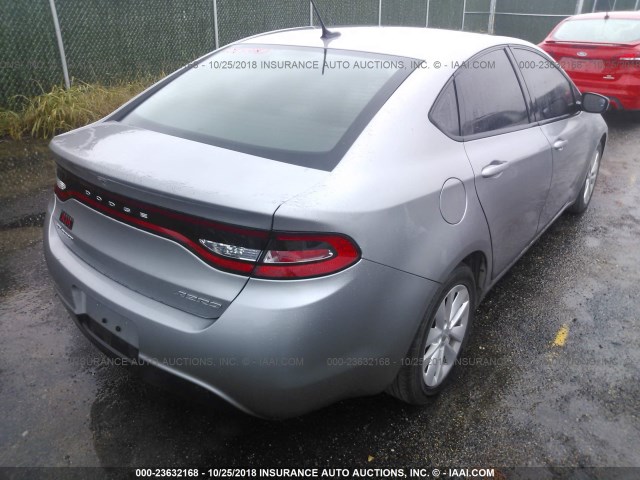 1C3CDFDH1GD680602 - 2016 DODGE DART SE AERO SILVER photo 4