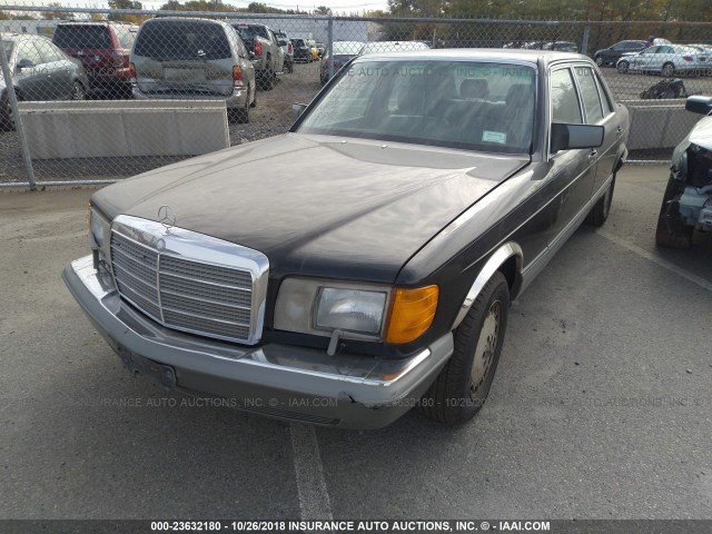 WDBCA35D6JA414420 - 1988 MERCEDES-BENZ 420 SEL BLACK photo 2