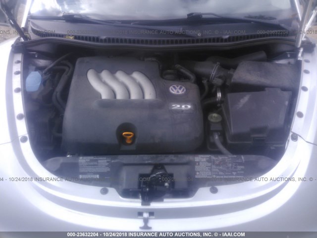 3VWBK21C03M432724 - 2003 VOLKSWAGEN NEW BEETLE GL 银色 照片 10