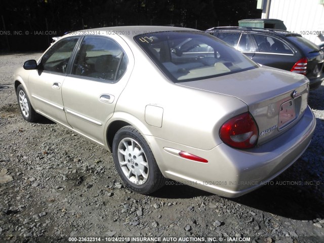 JN1CA31D5YT742436 - 2000 NISSAN MAXIMA GLE/GXE/SE BEIGE photo 3