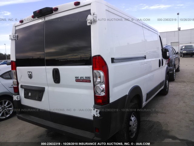 3C6TRVAGXJE104829 - 2018 RAM PROMASTER 1500 1500 STANDARD WHITE photo 4