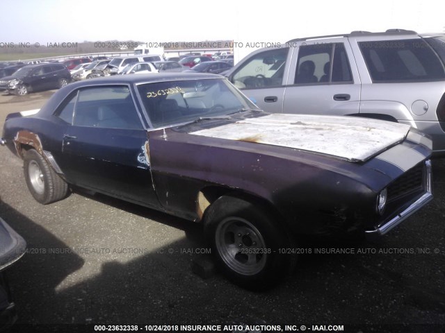 124379N671578 - 1969 CHEVROLET CAMARO BLUE photo 1