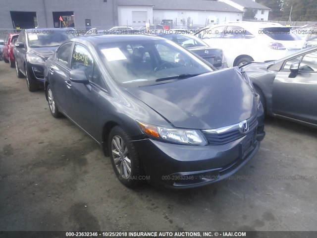 2HGFB2F91CH501650 - 2012 HONDA CIVIC EXL 灰色 照片 1