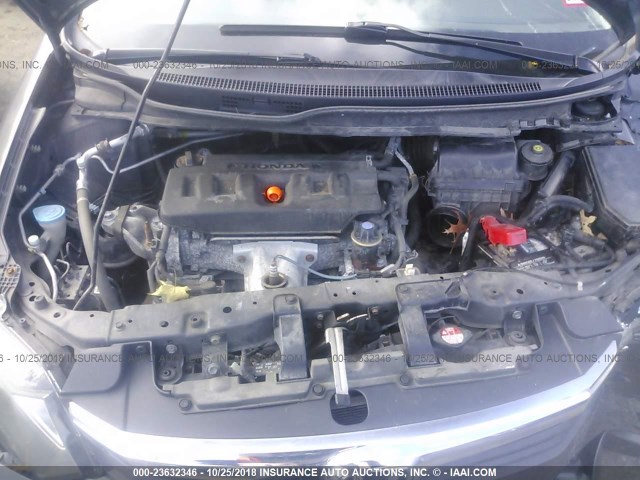 2HGFB2F91CH501650 - 2012 HONDA CIVIC EXL 灰色 照片 10