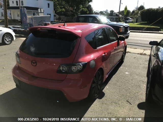 JM1BK34M781821992 - 2008 MAZDA SPEED 3 RED photo 4