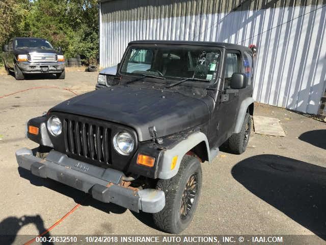 1J4F449S26P760743 - 2006 JEEP WRANGLER / TJ SPORT BLACK photo 2