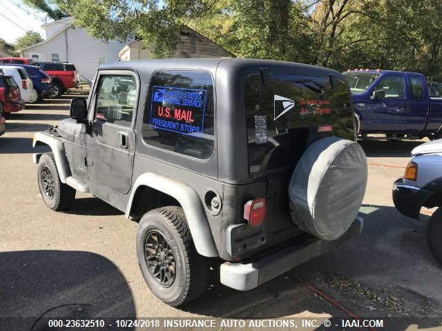 1J4F449S26P760743 - 2006 JEEP WRANGLER / TJ SPORT BLACK photo 3