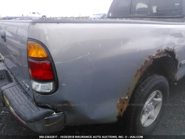 5TBBN441X2S243814 - 2002 TOYOTA TUNDRA ACCESS CAB SR5 GRAY photo 6