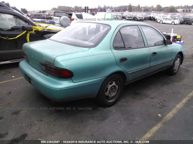 1Y1SK5363RZ084044 - 1994 GEO PRIZM LSI TURQUOISE photo 4