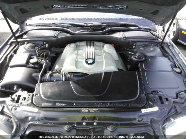 WBAGN63525DS56633 - 2005 BMW 745 LI أزرق صورة 10