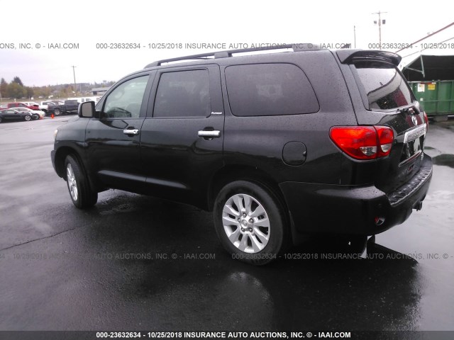 5TDDY5G10CS056186 - 2012 TOYOTA SEQUOIA PLATINUM BLACK photo 3