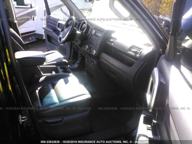 2HJYK16568H540994 - 2008 HONDA RIDGELINE RTL BLACK photo 5